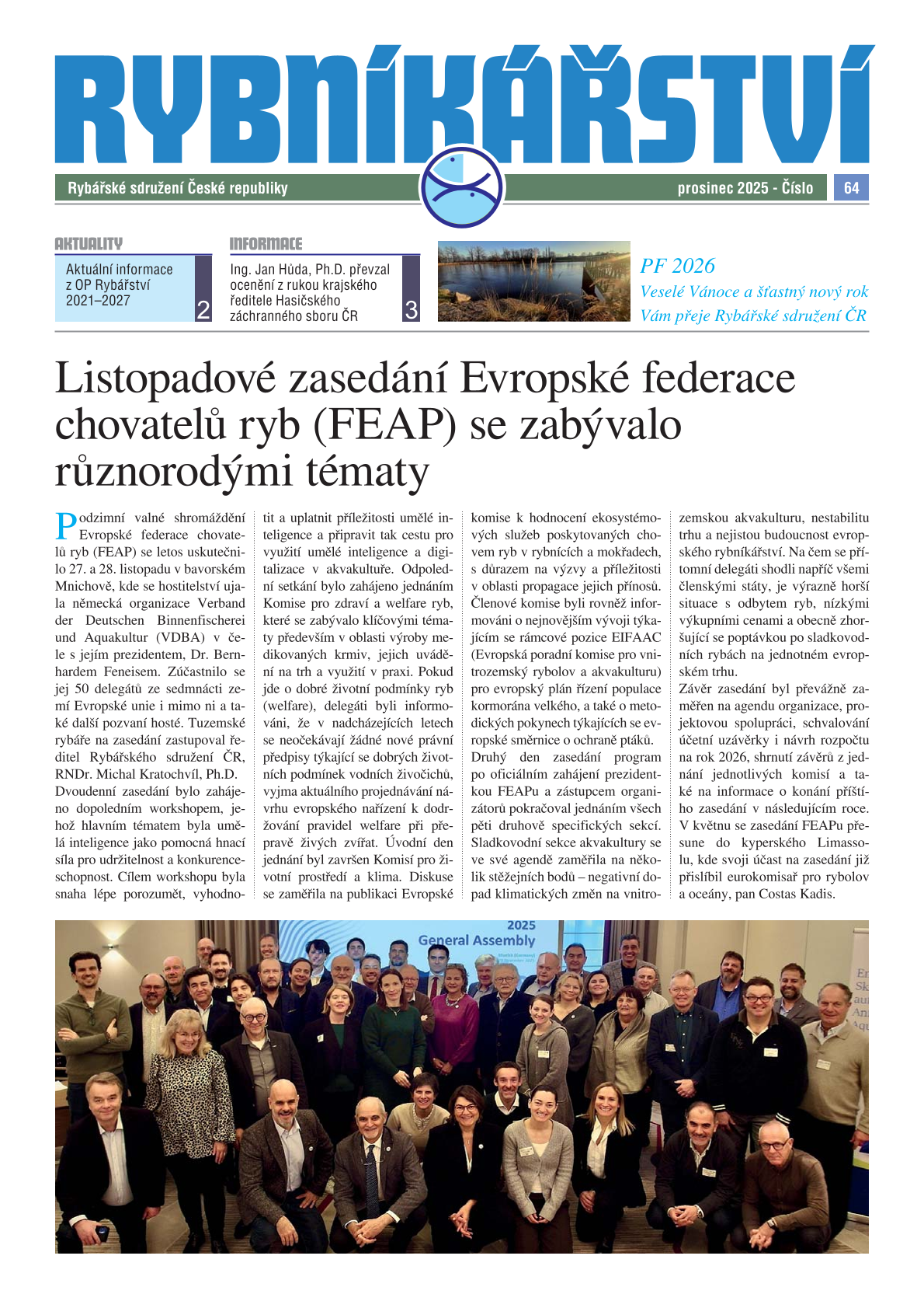 Rybníkářství 64. číslo, prosinec 2025